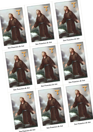 Estampas con oración de San Francisco de Asis en Pdf