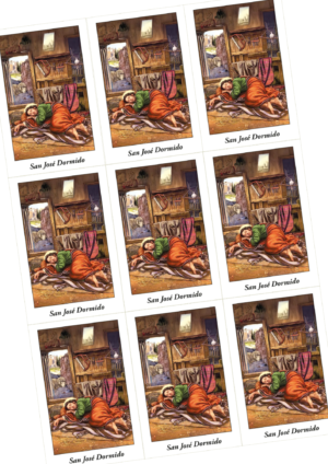 Estampas con oración de San José Dormido en Pdf