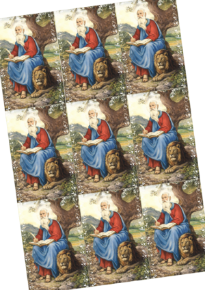 Estampas con oración de San Marcos de León en Pdf