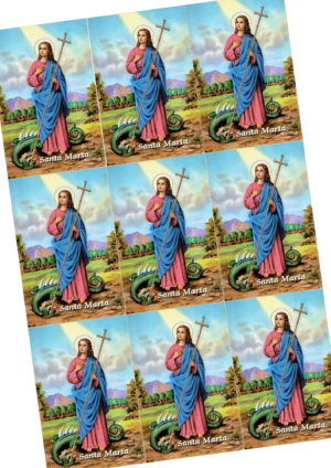 Estampas con oración de Santa Marta en Pdf