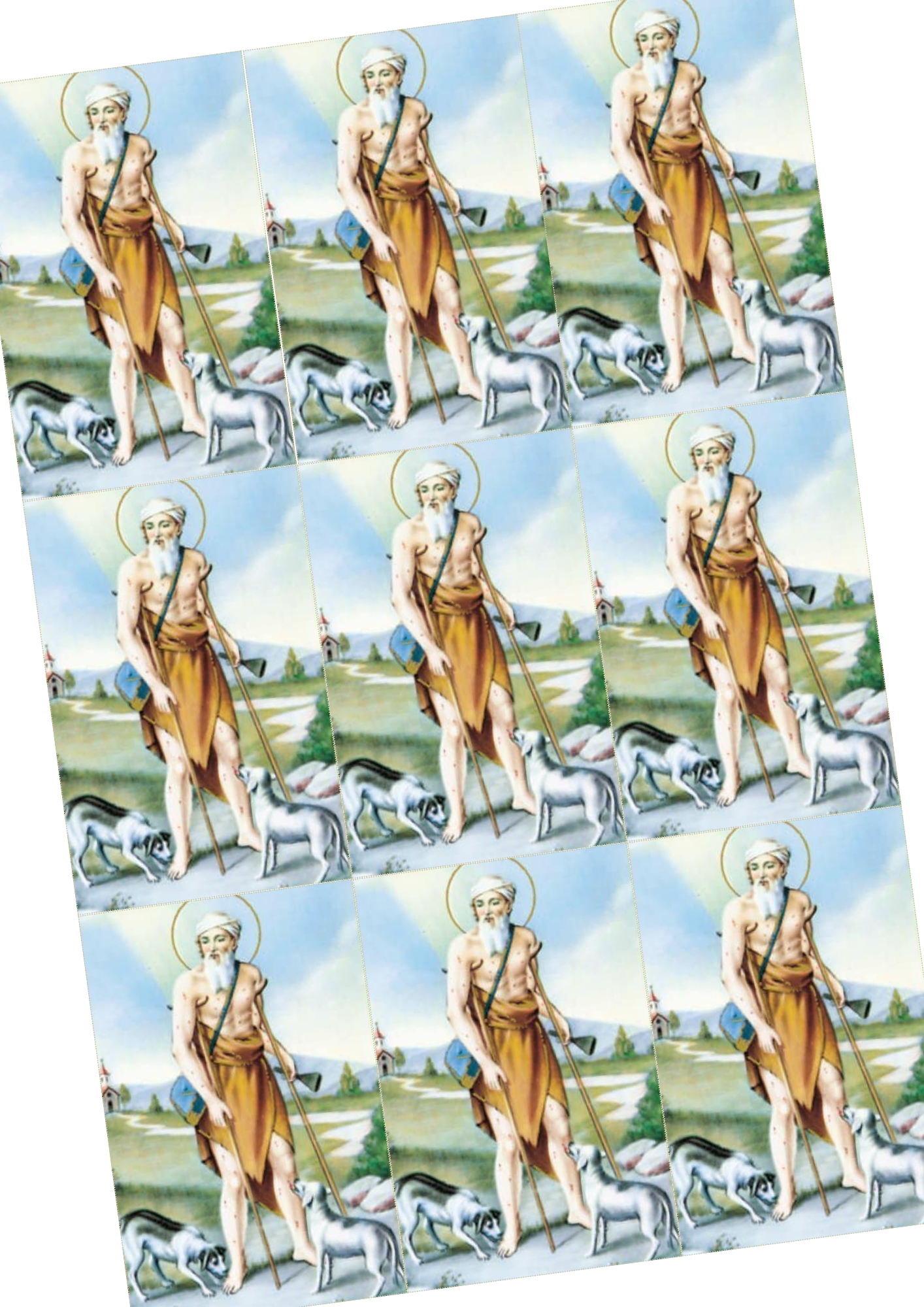 Estampas con oración de San Lázaro en Pdf