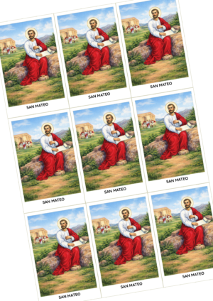 Estampas con oración de San Mateo en Pdf